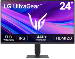 23.8" Монитор LG UltraGear 24G411A-B,  1920x1080,  IPS,  144Гц,  1хHDMI,  1хDP,  черный [24g411a-b.aruz]
