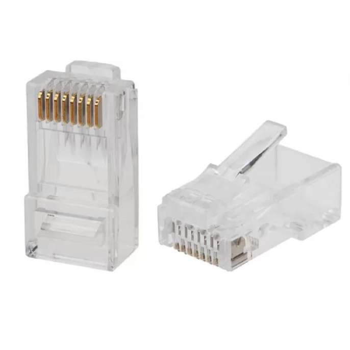 Коннектор REXANT 05-1031-4 кат.6 RJ45 прозрачный (упак.: 50шт)