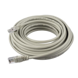 Патч-корд GoPower RJ-45 m -RJ-45 m 10.0м кат.5е ПВХ 26AWG CCA серый в пакете 1/25 (00-00029038)