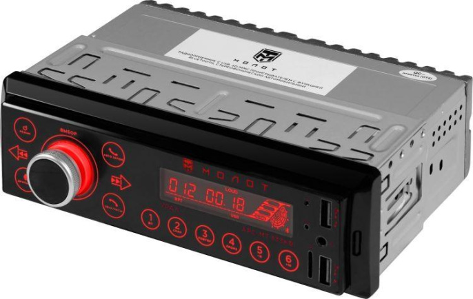 Автомагнитола Ural Молот АРС-МТ 333К 1DIN 4x25Вт МОЛОТ АРС-МТ 333К