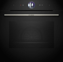 Духовой шкаф электрический Bosch Serie 8 HSG7361B1, 71л, дверца с 3 стеклами, черный