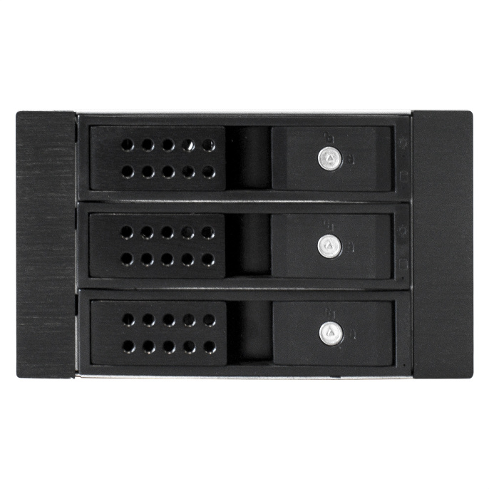 Корзина для HDD ExeGate HS335-02 (универсальная, на 3*3,5"/2.5" SATA HDD, занимает 2*5,25" отсека, RTL) EX291656RUS