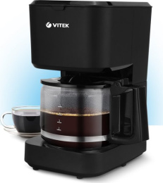 Кофеварка капельная Vitek VT-8386 630Вт черный