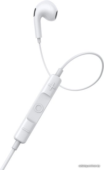 Наушники Baseus NGCR020002 Encok 3.5mm lateral in-ear Wired Earphone H17 White (с микрофоном, вставные, портативные, 20-20000 Гц, кабель 1.1 м)