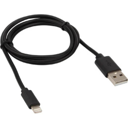 Rexant 18-1122 Кабель USB-A – Lightning для Apple, 1А, 1м, ПВХ, черный