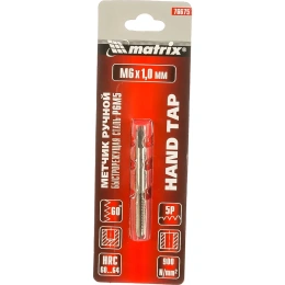 Ручной метчик М6 х 1,0 мм MATRIX 76675