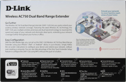 Повторитель беспроводного сигнала D-Link DAP-1520, белый
