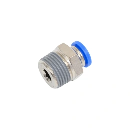 Пневмофитинг цанговый прямой с наружной резьбой HIMPT PC 8-03 R3/8 00-00008608