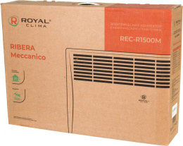 Конвектор Royal Clima Ribera Meccanico REC-R1500M, 1500Вт, с терморегулятором, белый