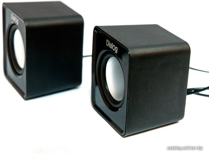 Колонки  Dialog Colibri AC-02UP BLACK {акустические 2.0, 5W RMS, питание от USB}