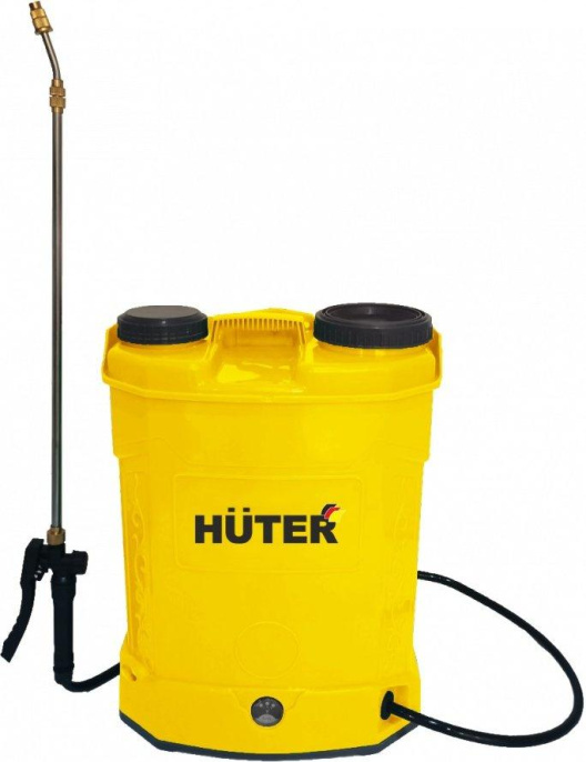 Опрыскиватель Huter SP-16AC, аккумуляторный, ранцевый, 16л, желтый/черный [70/13/29]