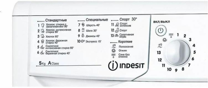 Стиральная машина Indesit IWSC 5105, с фронтальной загрузкой, 5кг, 1000об/мин