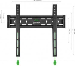 Кронштейн для телевизора ONKRON FM5, 35-65", настенный, фиксированный,  черный