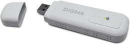 Модем Digma Dongle Wi-Fi DW1960 3G/4G, внешний, белый [dw1960wh]