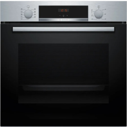 Духовой шкаф Bosch HBA534ES3 электрический с конвекцией, объем 71 л, 8 режимов, очистка каталитическая, 3 стекла в дверце, направляющие проволочные + телескопические 1 уровень , цвет: нержавеющая