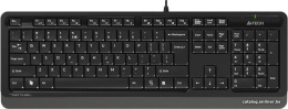 Клавиатура A4Tech FK10 черный/серый USB FK10 GREY кабель 1.5м