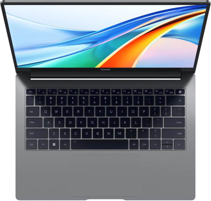 Ноутбук Honor MagicBook X14 Pro FRI-G58 Core i5 13420H 8Gb SSD512Gb Intel UHD Graphics 14" IPS FHD+ (1920x1200) Windows 11 Home grey WiFi BT Cam (5301AHQK)
