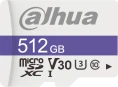 Карта памяти Dahua DHI-TF-C100/512GB 512GB (microSDXC, класс 10, UHS-I (класс U3), V30, скорость чтения: 85МБ/с, скорость записи: 80МБ/с)