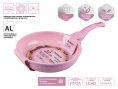 Сковорода ф 22х5.3 см, алюм., антиприг. покр., серия Cook&Fun, розовая, PERFECTO LINEA 55-230221