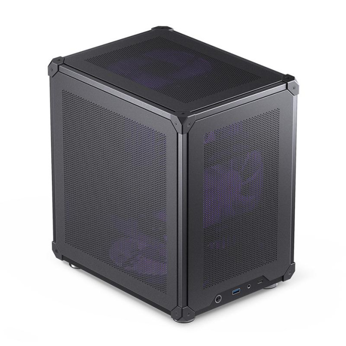 Корпус без блока питания Case JONSBO C6, Mini-Tower, no fan, 1xUSB-A 3.0 + 1xUSB-C 3.1, mATX, mITX Black