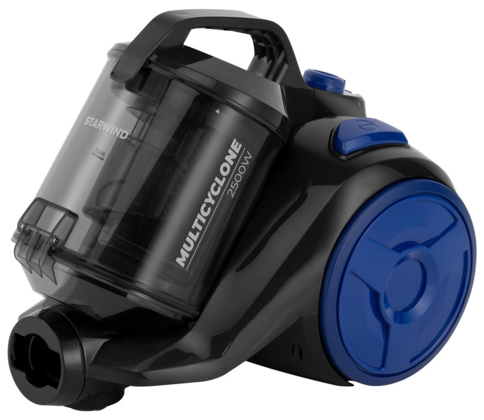 Пылесос StarWind SCV2555, 2500Вт, черный/синий