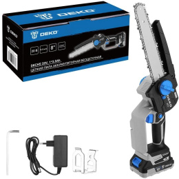 Цепная пила Deko DKCHS аккум. дл.шины:8" 20cm 1аккум. 3Ач ЗУ 085-2010