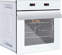 Духовой шкаф электрический HIBERG VM 6192 W, 67л, дверца с 3 стеклами, белый