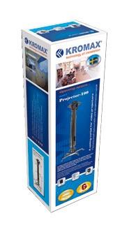 Кронштейн для проектора Kromax PROJECTOR-100, до 20кг, потолочный, наклон, серый [20039]