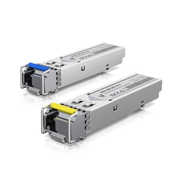 Трансивер Ubiquiti UACC-OM-SM-1G-S-2 2 шт. в комплекте Двунаправленный одномодовый оптический модуль 1 Гбит/с, 3 км