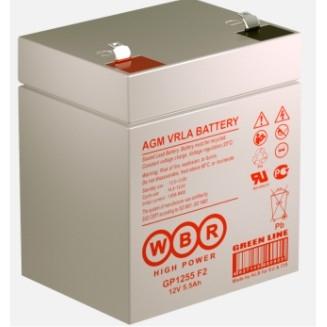 WBR Батарея GP1255 12V/5.5Ah клеммы F2