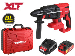 Аккум. перфоратор WORTEX CRH 1824-2 в чем. ALL1 XLT SET БЕСЩЕТ., 18 В, 2.6 Дж, 26 мм, 1х4 А*ч 0329285