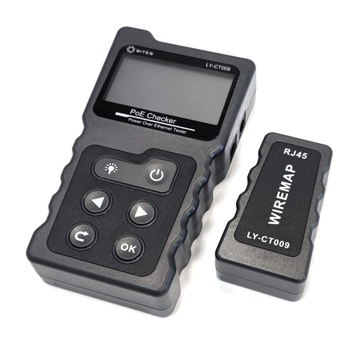 Тестер кабеля 5Bites UTP STP TEL POE TDR LCD FLASH LY-CT009