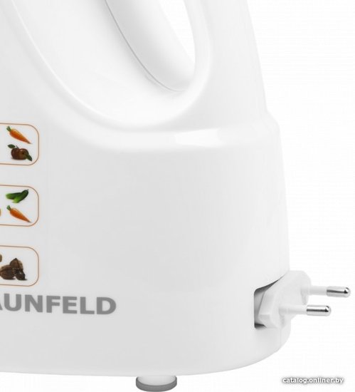 Овощерезка MAUNFELD, 150 Вт, 5 насадок, белый/оранжевый MF-1031OR