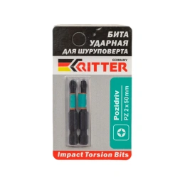 Бита Impact Torsion PZ2, 50 мм, намагниченная, 2 шт RITTER PS20122057
