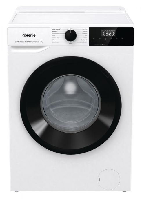 Стиральная машина Gorenje W1NHPI60SCSIRV с баком , с внешним баком, с фронтальной загрузкой, 6кг, 1000об/мин, с паром, инверторная