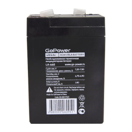 Аккумулятор свинцово-кислотный GoPower LA-660 6V 6Ah 1/20 (00-00017023)