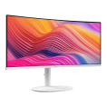 MSI Modern 34" MD342CQPW White {VA Curved 3440x1440 120Hz 1ms 3000:1 21:9 300cd 2xHDMI DisplayPort 2xUSB USB-C Speaker Tilt Swivel Height white cable}