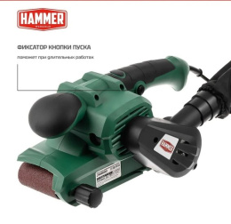 Шлифовальная машинка ленточная HAMMER LSM900D 900Вт 290м/мин лента 457x75мм 840982