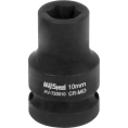 Головка ударная шестигранная 10 мм; 1/2DR AV Steel AV-720010