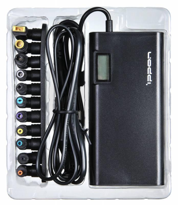 Адаптер питания Ippon SD90U,  15 - 19.5 В,  4.5A, 90Вт,  черный [sd90u black]