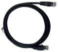 Патч-корд Buro литой molded , UTP, кат.5E, 1.5м, 4 пары, 26AWG, алюминий омедненный, многожильный, черный