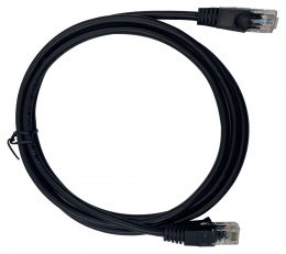 Патч-корд Buro литой molded , UTP, кат.5E, 1.5м, 4 пары, 26AWG, алюминий омедненный, многожильный, черный