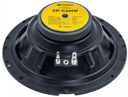 Колонки автомобильные Swat SP-C6MW без решетки 240Вт 90дБ 4Ом 16.5см 6 1/2дюйм ком.:1кол. коаксиальные однополосные