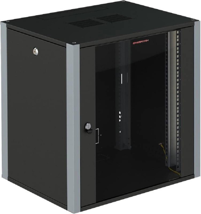 Шкаф коммутационный SYSMATRIX WP 6312.910 настенный, стеклянная передняя дверь, 12U, 600x585x350 мм
