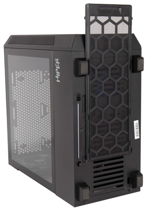 Корпус ATX HIPER PB81, Midi-Tower, без БП, черный
