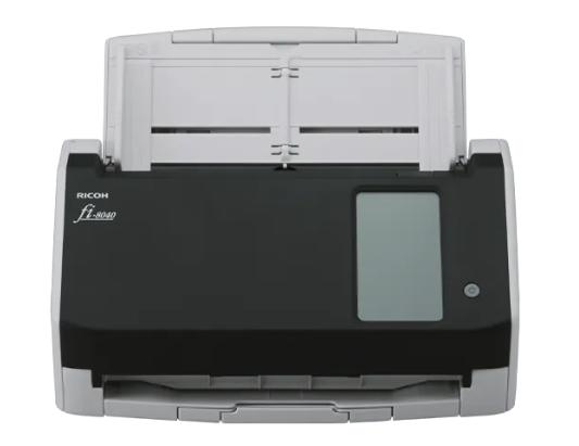 Сканер Ricoh scanner fi-8040 Сканер уровня рабочей группы, 40 стр/мин, 80 изобр/мин, А4, двустороннее устройство АПД, USB 3.2, RJ-45, 4,3-дюймовый дисплей с сенсорным управлением аналог Fujitsu fi-8040 PA03836-B001