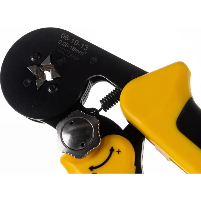 Квадратные пресс-клещи Inforce с регулировочным винтом 0.2-16 мм² 06-19-13