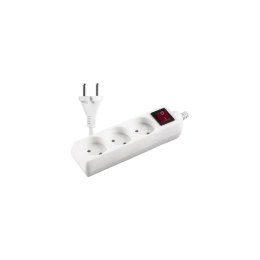 Удлинитель ФАZАFS075-03-150 2,5 кВт ПВС 2х0.75 с выкл. 10А IP20 3 роз, 1,5 м, выкл 5017092