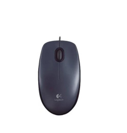 Мышь проводная Logitech M90, оптическая, USB, 1000dpi, черный [910-001793]