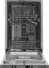Встраиваемая посудомоечная машина Gorenje GV522E10S,  узкая, ширина 44.8см, полновстраиваемая, загрузка 9 комплектов
